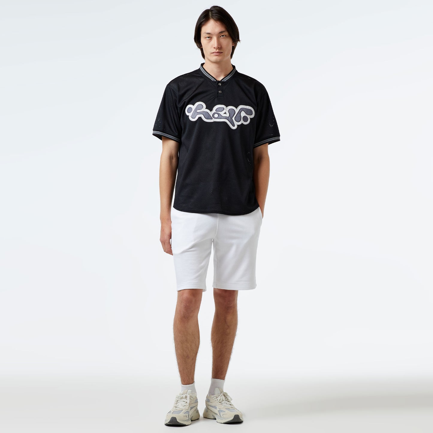 Huf Halftime Henley S/s Jersey Erkek Siyah Gömlek