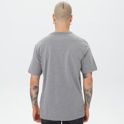 Alpha Industries Nasa Logo Print Erkek Gri T-shirt