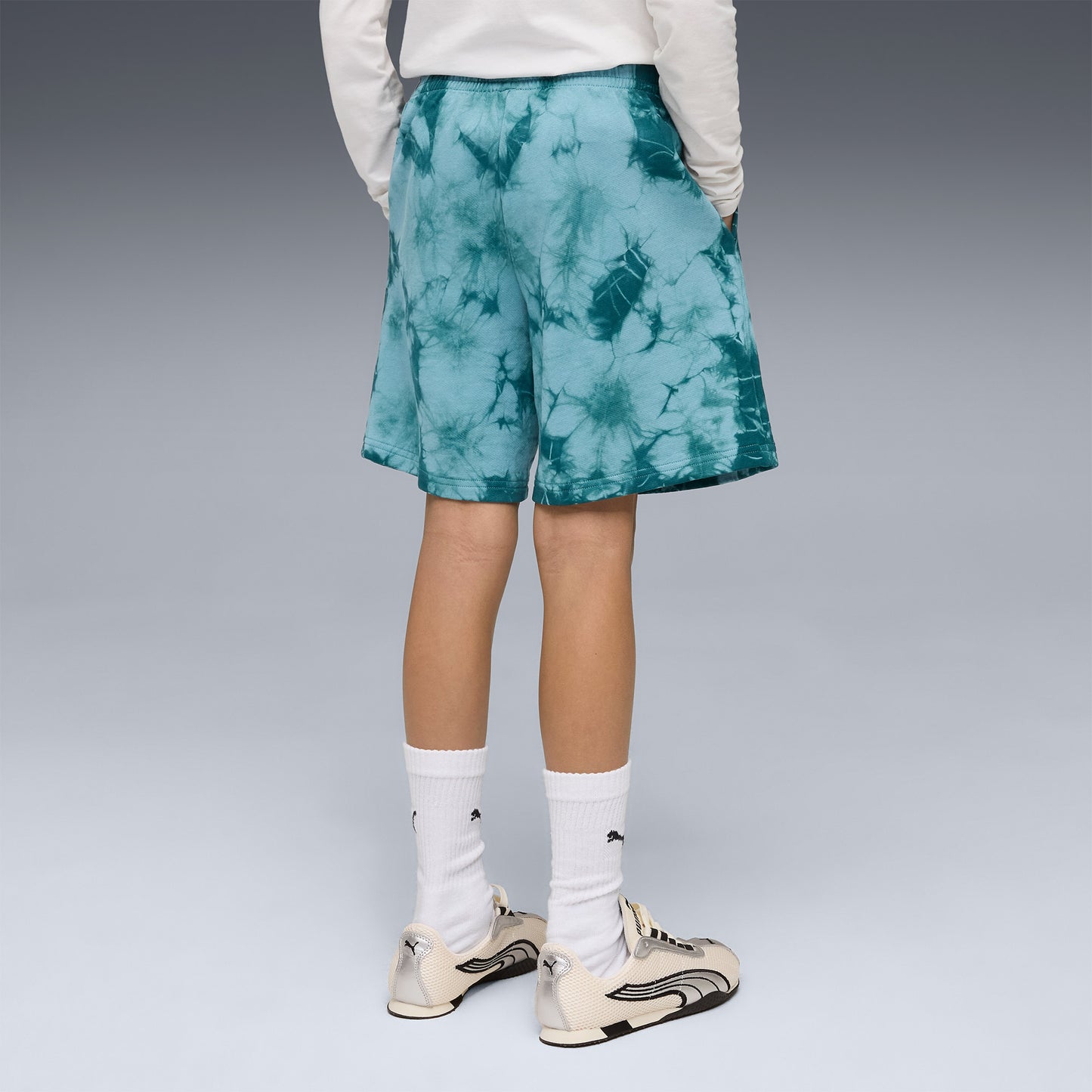 Puma Essentials Relaxed Tie-dye Çocuk Yeşil Şort