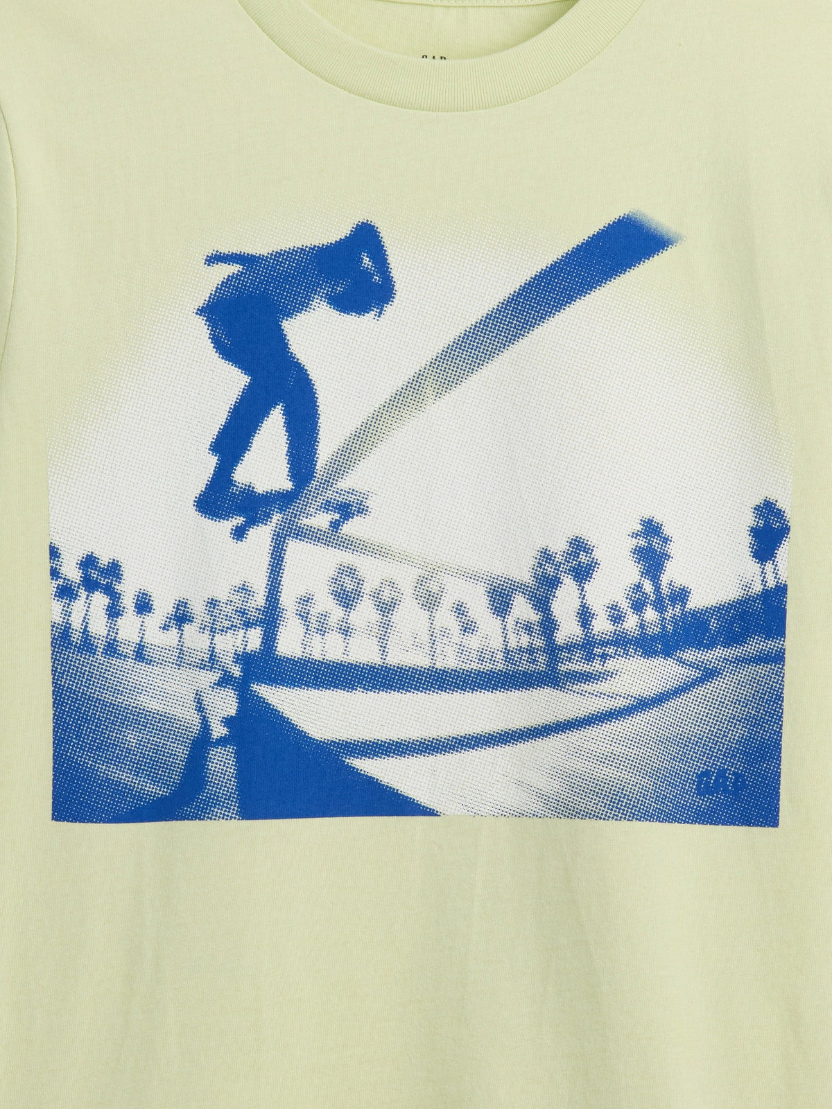 Açık Yeşil Grafik Baskılı T-shirt