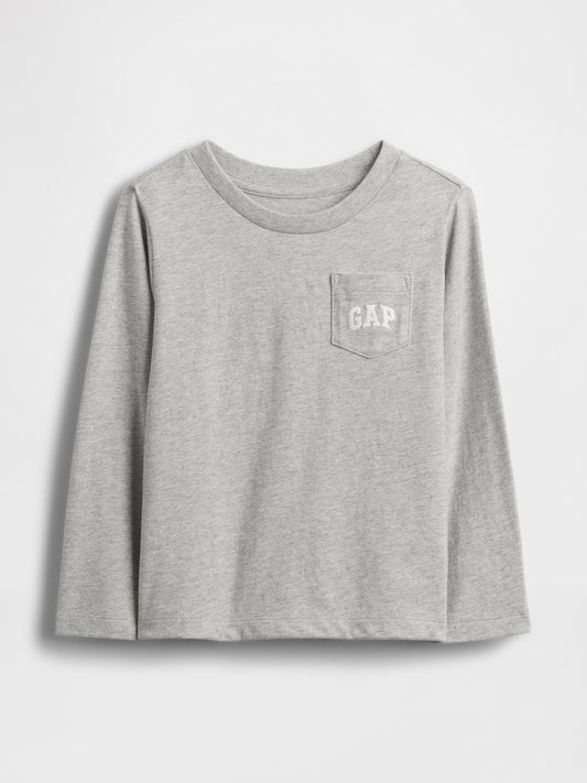 Gri Gap Logo Cep T-shirt