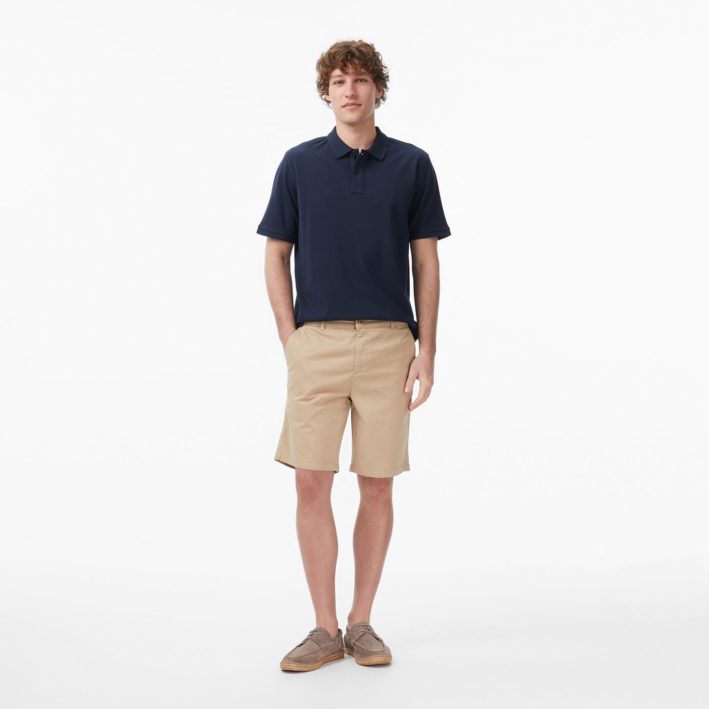 Nautica Erkek Bej Regular Fit Chino Şort