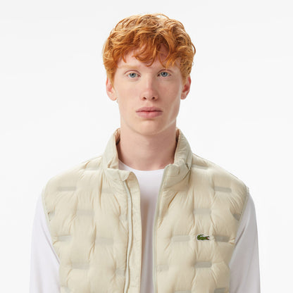 Lacoste Erkek Dik Yaka Açık Gri Yelek