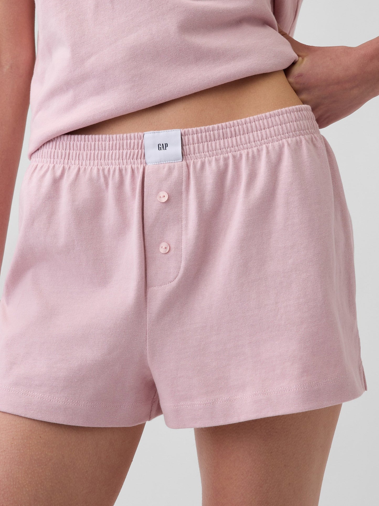 Açık Pembe Boxer Pijama Şort