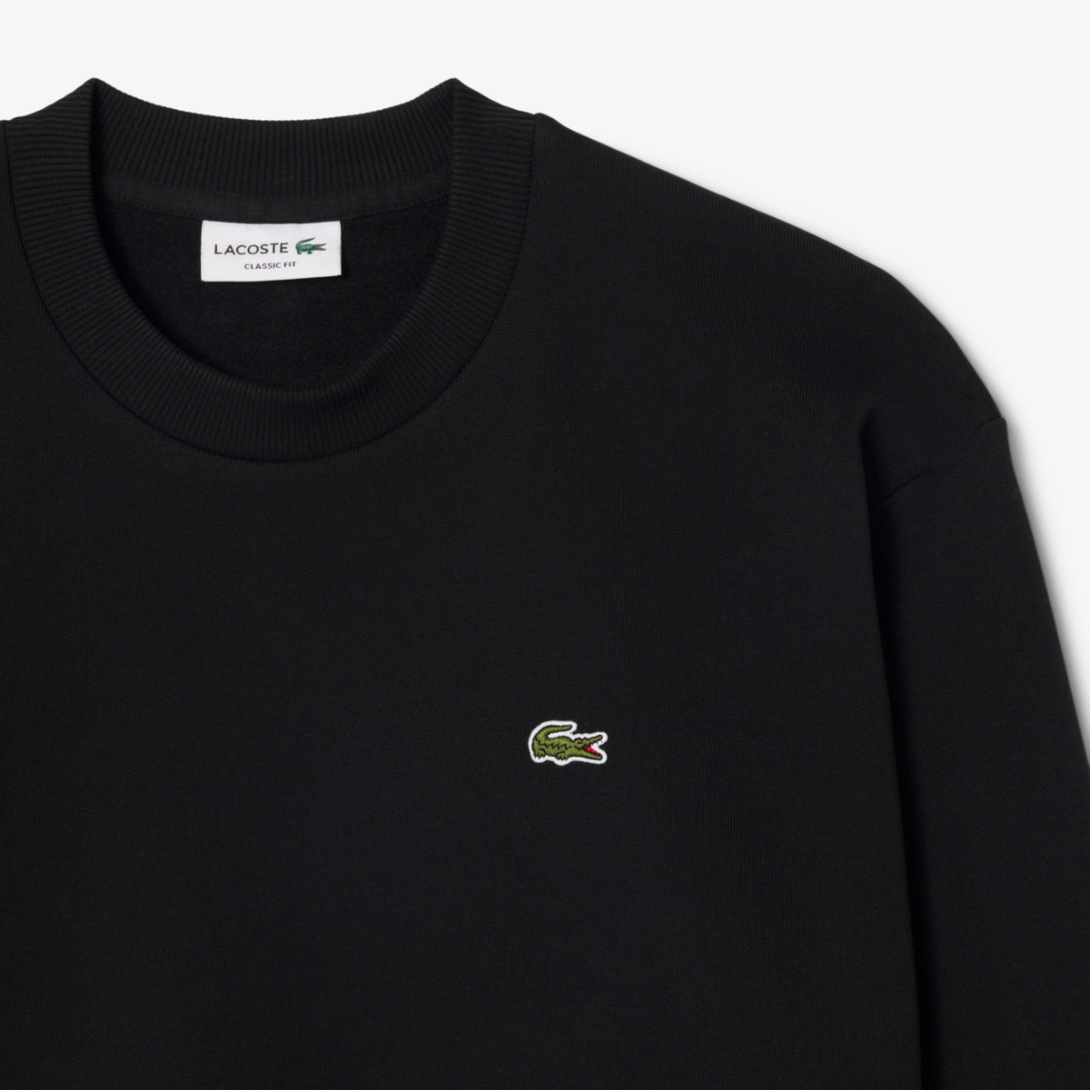 Lacoste Classic Fit Erkek Siyah Sweatshirt
