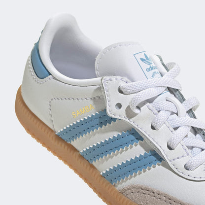 Adidas Samba Og Beyaz Bebek Bağcıklı Ayakkabı