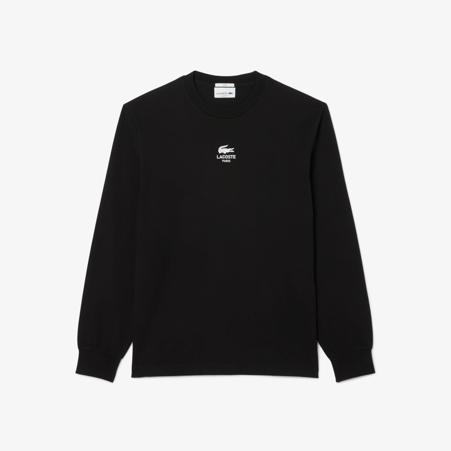 Lacoste Print Fleece Erkek Siyah T-shirt