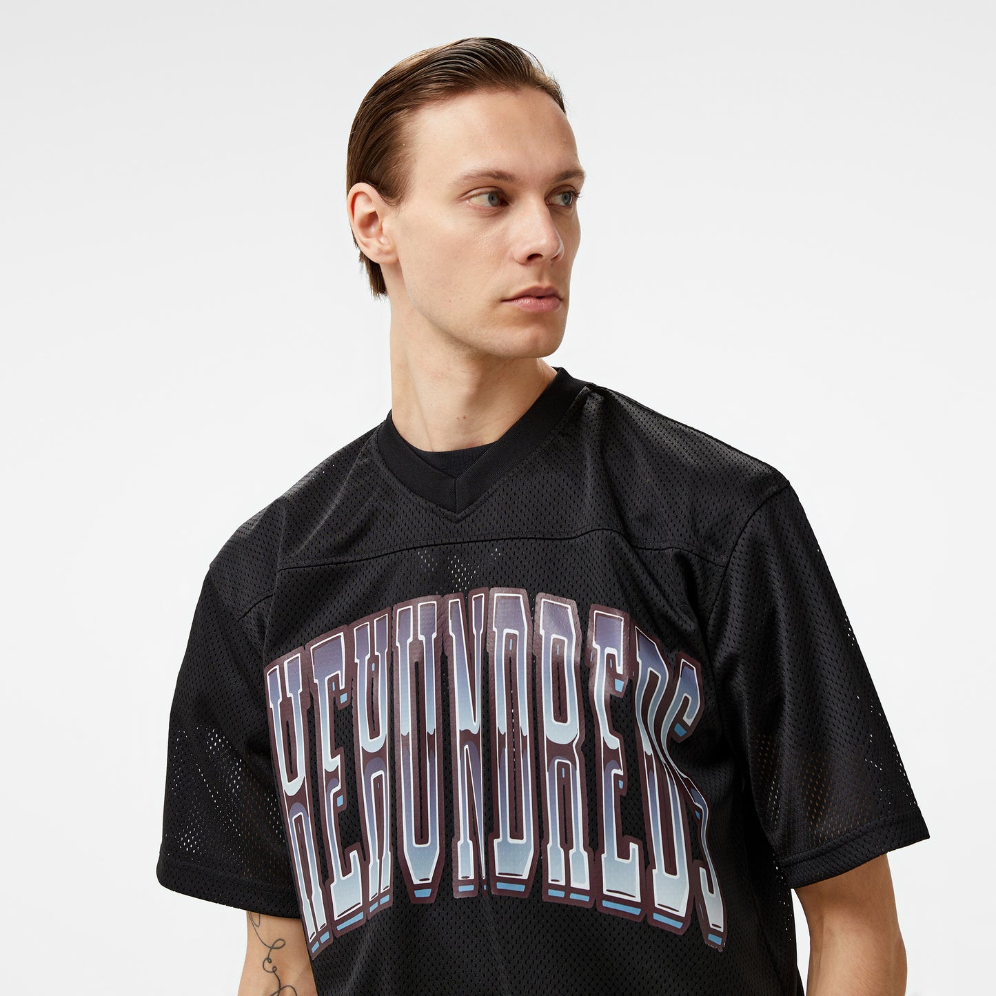 The Hundreds Division Football Jersey Erkek Siyah T-shirt