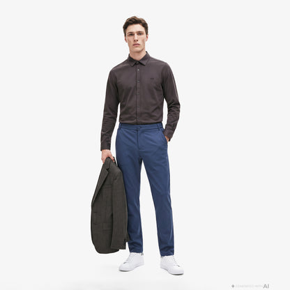 Lacoste Slim Fit Erkek Kahverengi Gömlek