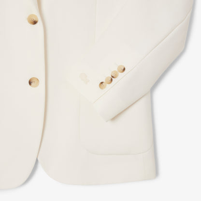 Lacoste Kadın Relaxed Fit Krem Blazer