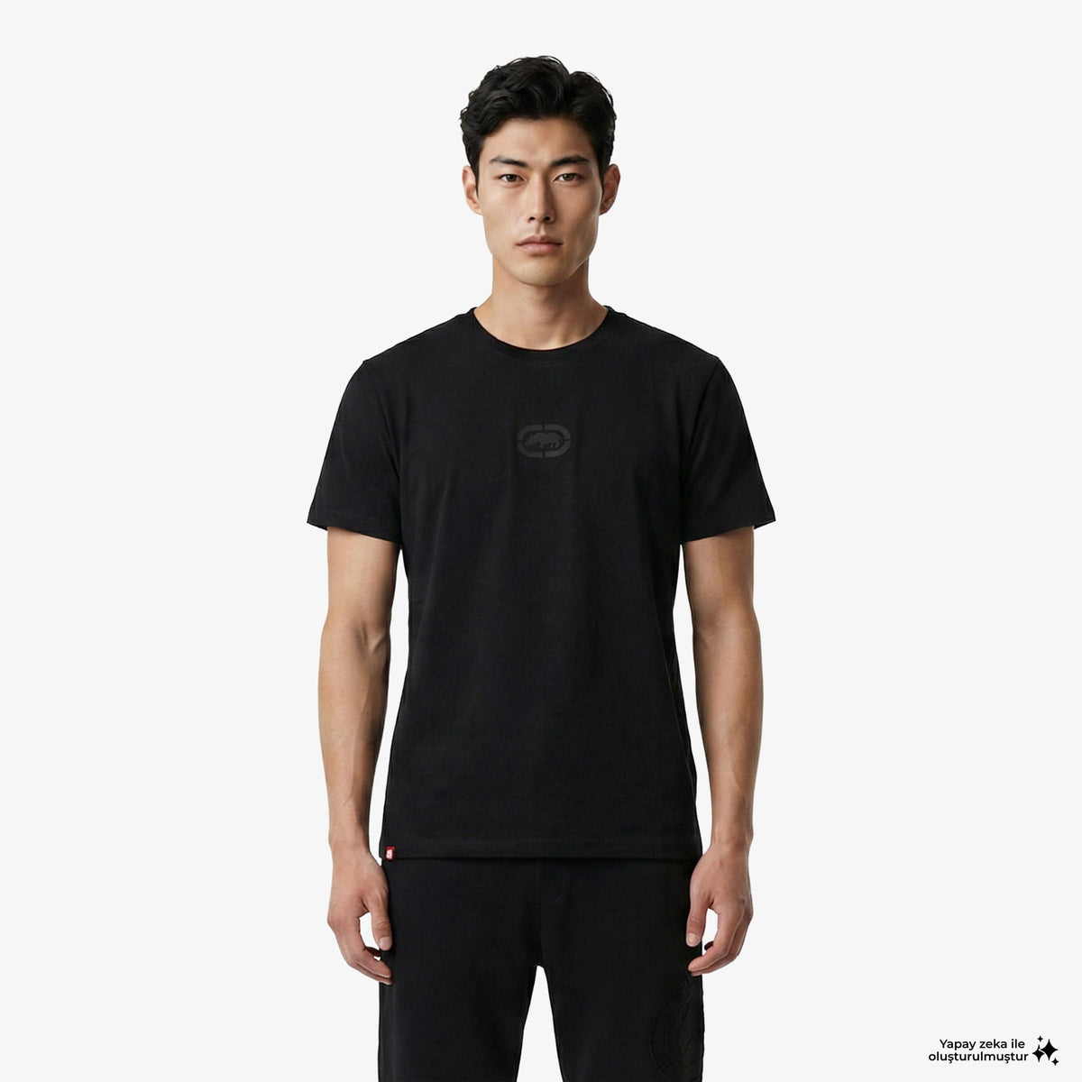 Ecko Johnson Erkek Siyah T-shirt