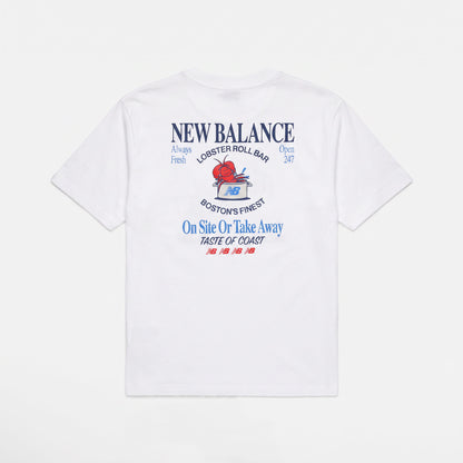 New Balance Lobster Roll Erkek Beyaz T-shirt