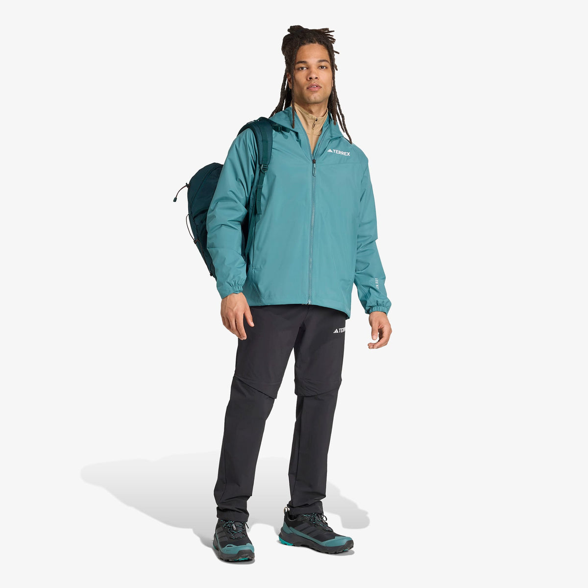 Adidas Terrex Multi 2l Rain Rdy Erkek Yeşil Yağmurluk