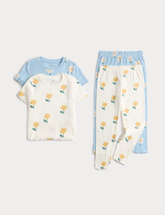 2'li Desenli Pijama Takımı