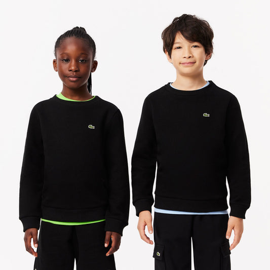 Lacoste Bisiklet Yaka Çocuk Siyah Sweatshirt