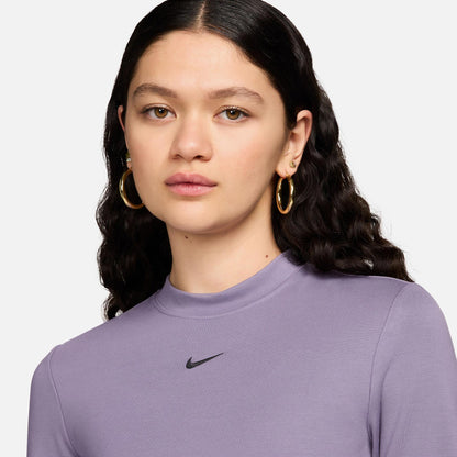 Nike Sportswear Essential Kadın Mor Elbise