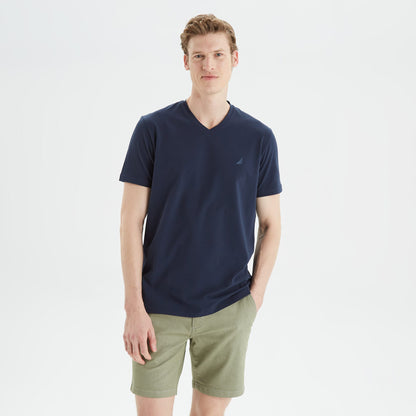Nautica Erkek Lacivert Standart Fit T-shirt