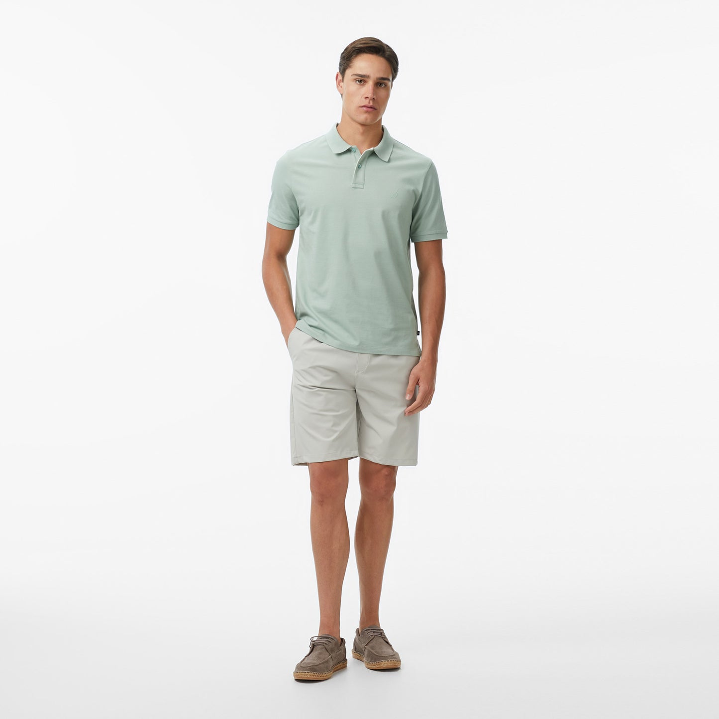Nautica Erkek Yeşil Regular Fit Polo Yaka T-shirt
