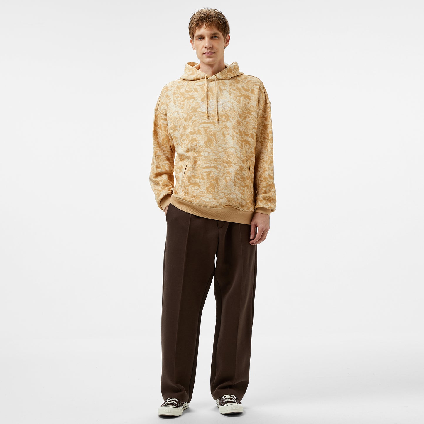 United4 Limited Edition Dragon Erkek Krem Sweatshirt