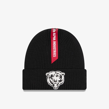 Alpha Industries X New Era Chicago Bears Short Cuff Unisex Siyah Bere