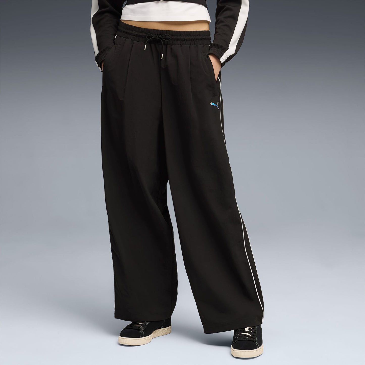 Puma T7 Woven Track Kadın Siyah Pantolon