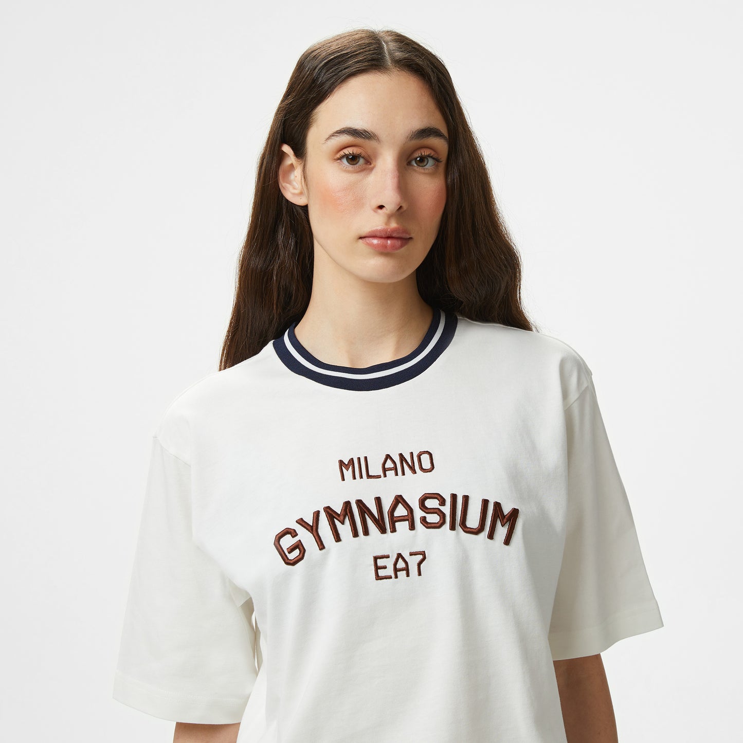 Emporio Armani Gymnasium Kadın Beyaz T-shirt