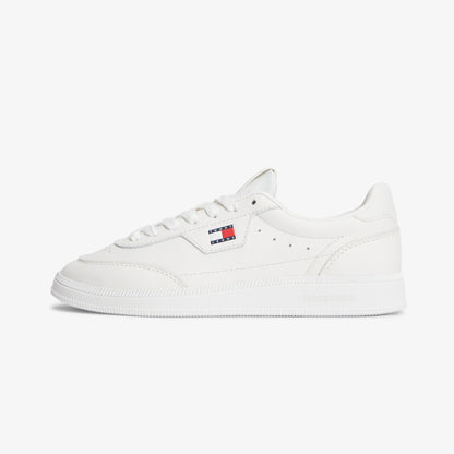 Tommy Hilfiger The Greenwich Edge Leather Kadın Bej Spor Ayakkabı