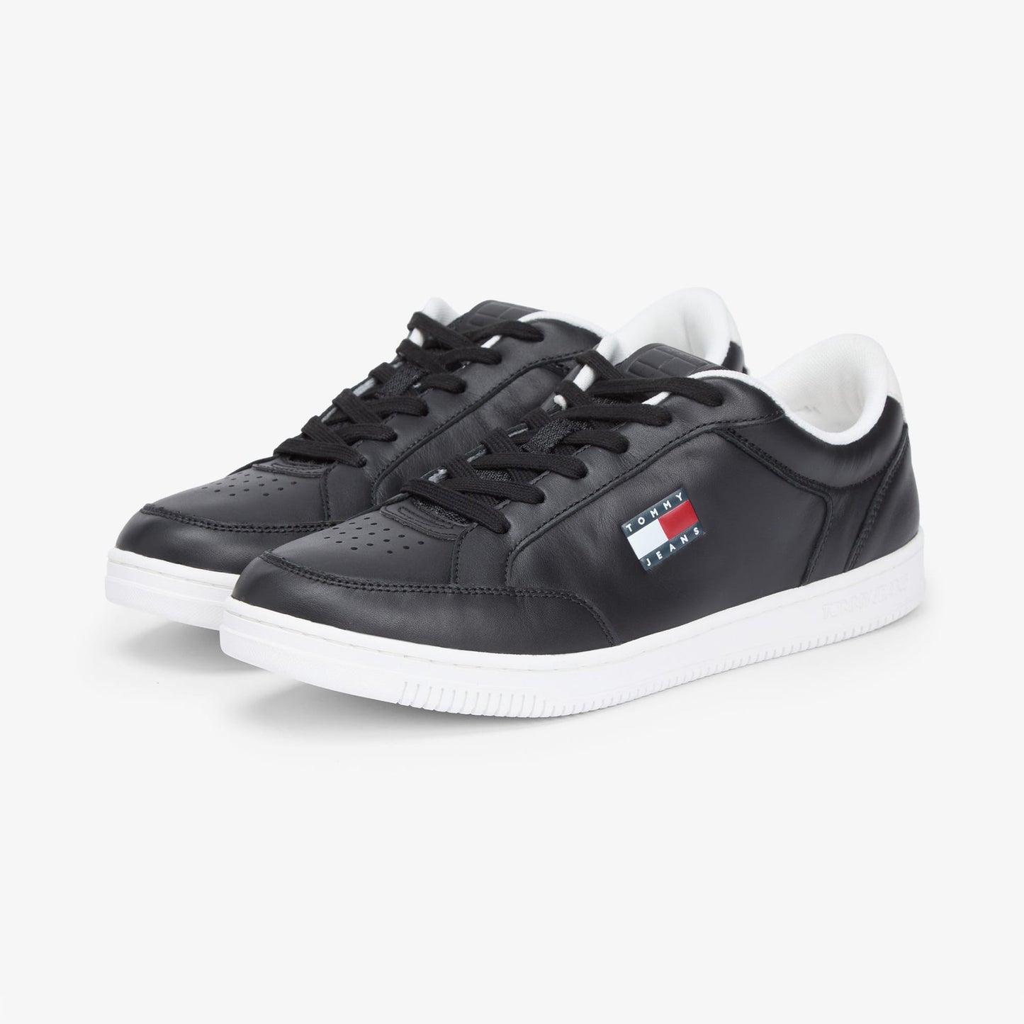 Tommy Hilfiger Cupsole Deri Erkek Siyah Spor Ayakkabı