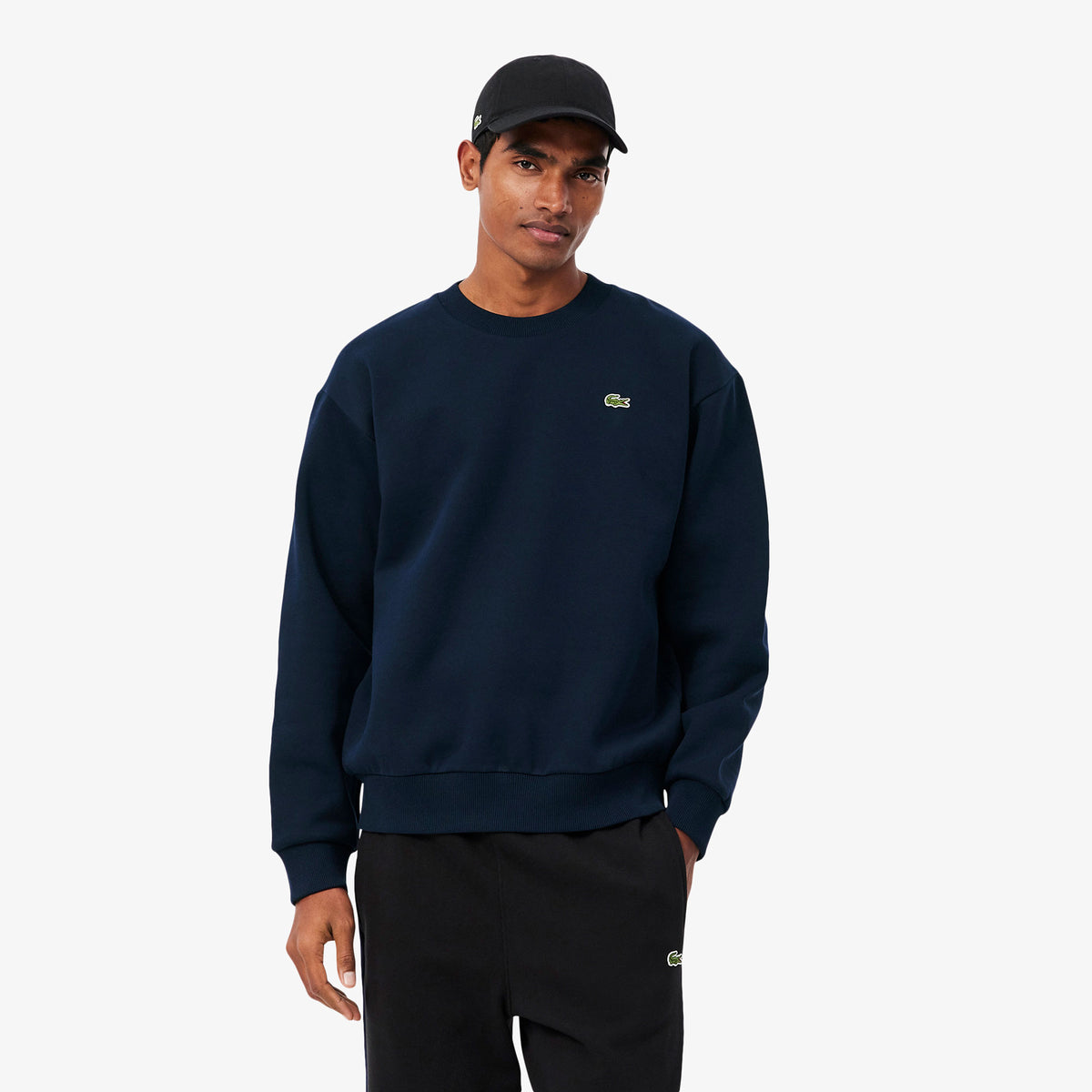 Lacoste Classic Fit Erkek Lacivert Sweatshirt
