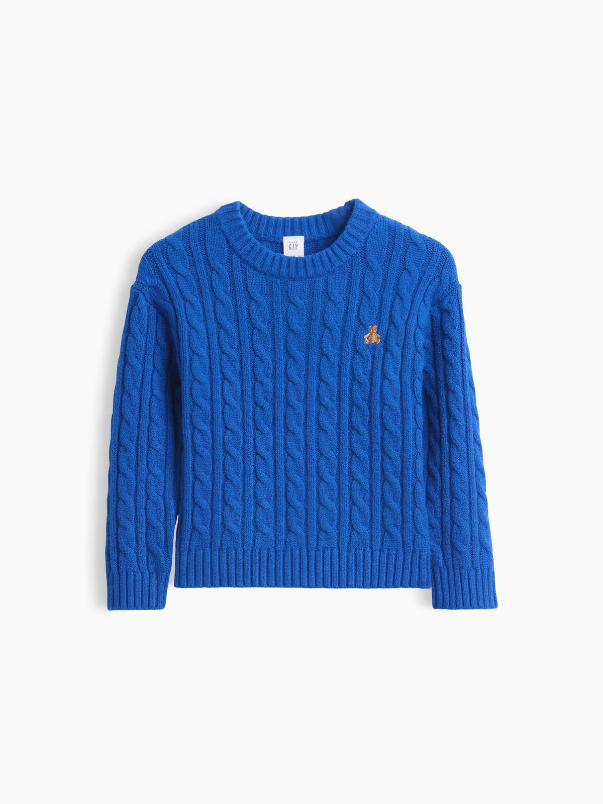 Kobalt Mavisi Cashsoft Cable-knit Kazak