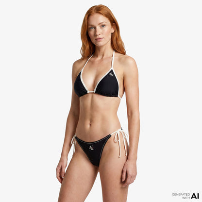 Calvin Klein Side Tie Kadın Siyah Bikini Altı