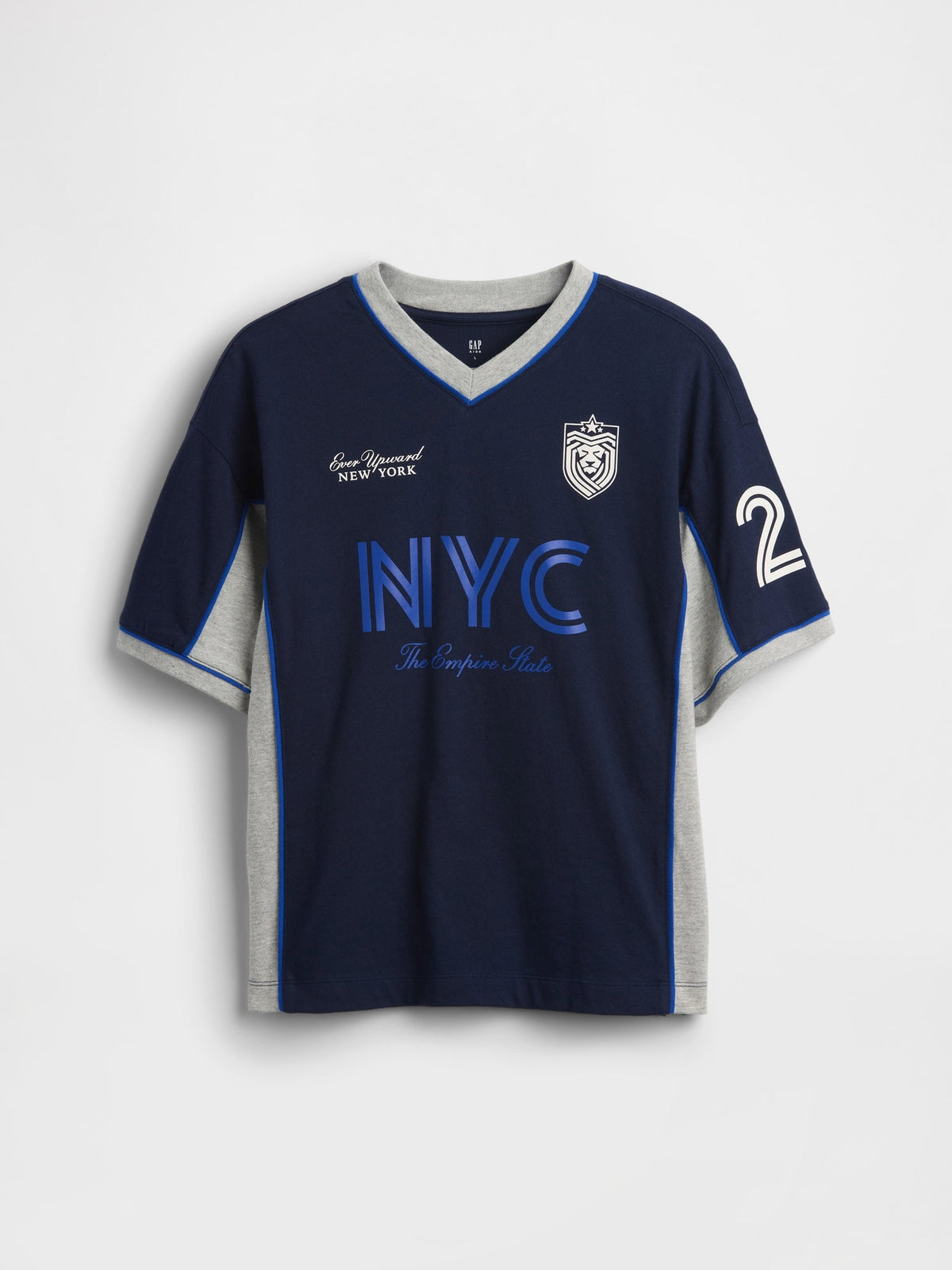 Lacivert Oversized Jersey T-shirt