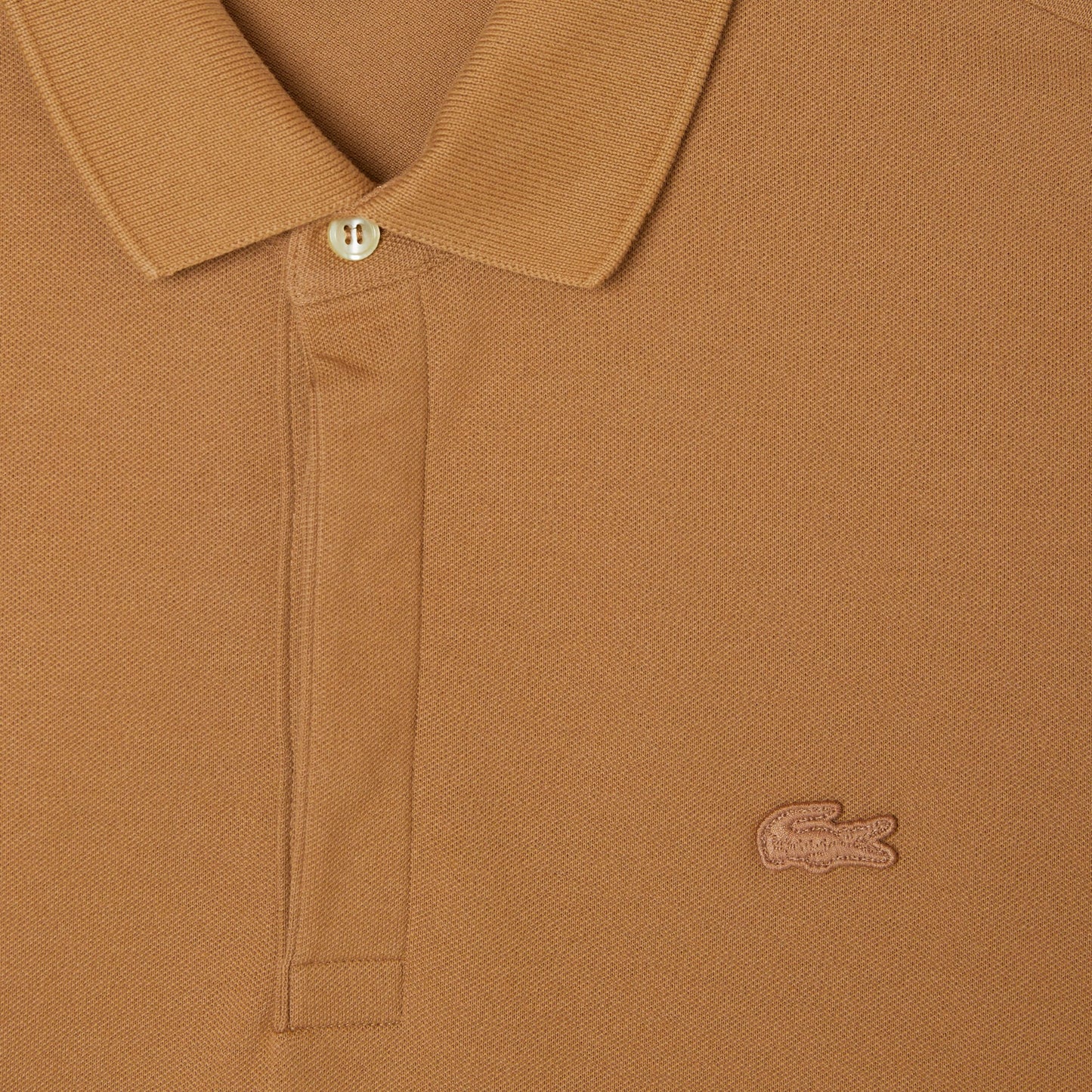 Lacoste Paris Erkek Regular Fit Uzun Kollu Açık Kahverengi Polo