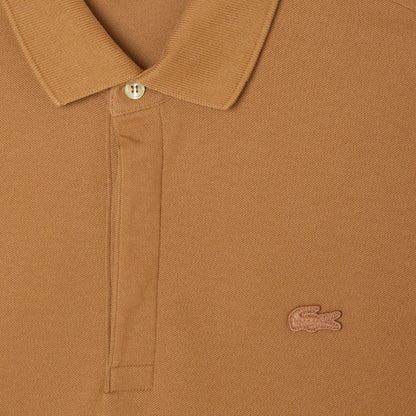 Lacoste Paris Erkek Regular Fit Uzun Kollu Açık Kahverengi Polo