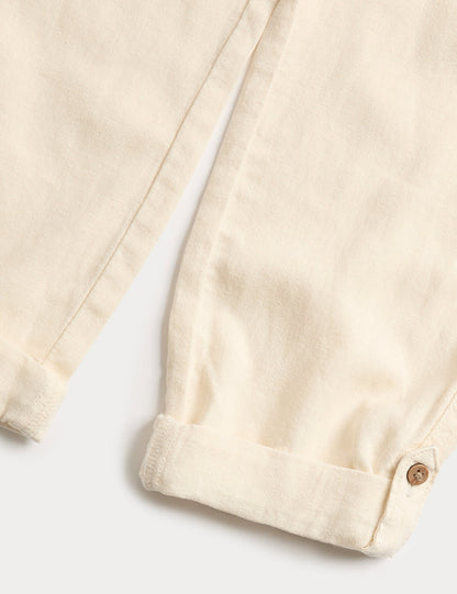 Keten Karışımlı Pantolon