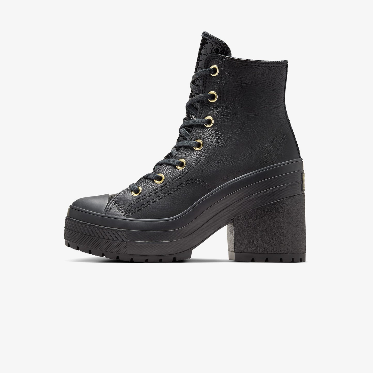 Converse Chuck 70 De Luxe Heel Unisex Kahverengi Deri Platform Sneaker
