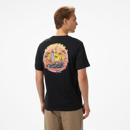 Converse Skeleton Party Erkek Siyah T-shirt