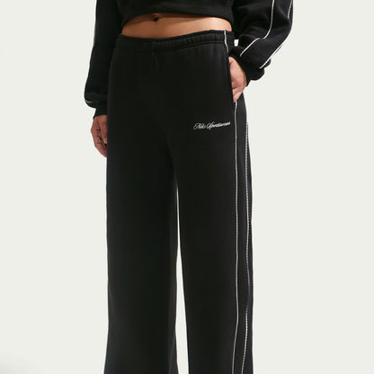 Nike W Nk Stdo Flc Mw Mr Scallop Wl Kadın Siyah Pantolon