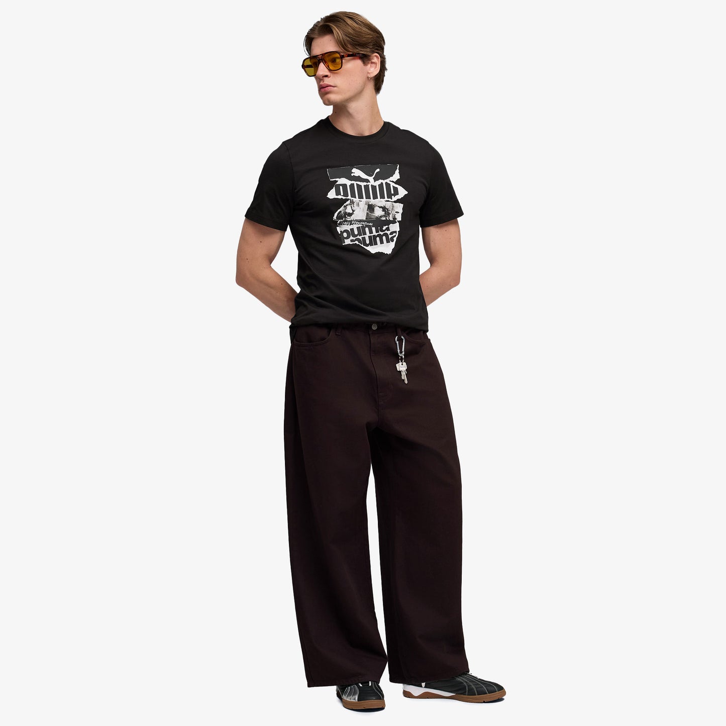 Puma Graphic Erkek Siyah T-shirt