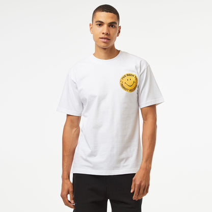 Market Smiley Afterhours Erkek Beyaz T-shirt