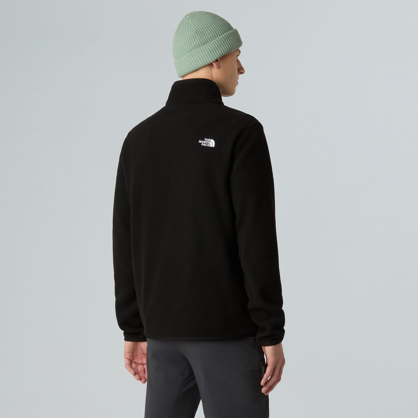 The North Face Glacier Fleece Erkek Fermuarlı Siyah Polar Üst