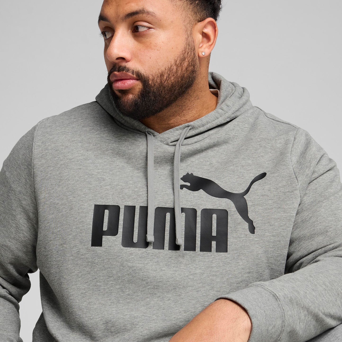 Puma Essential No. 1 Logo Erkek Gri Sweatshirt
