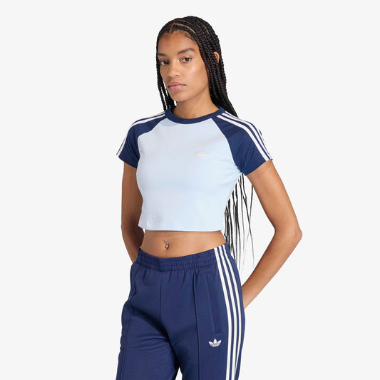 Adidas Sst Baby Tee Kadın Mavi T-shirt