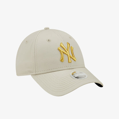 New Era Metallic Logo 9forty Neyyan Bej Şapka