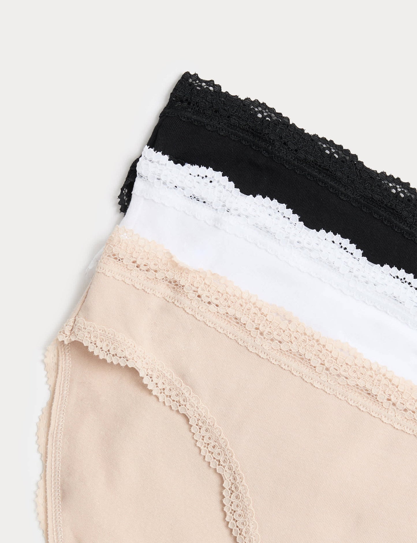 3'lü Dantel Detaylı Bikini Külot Seti