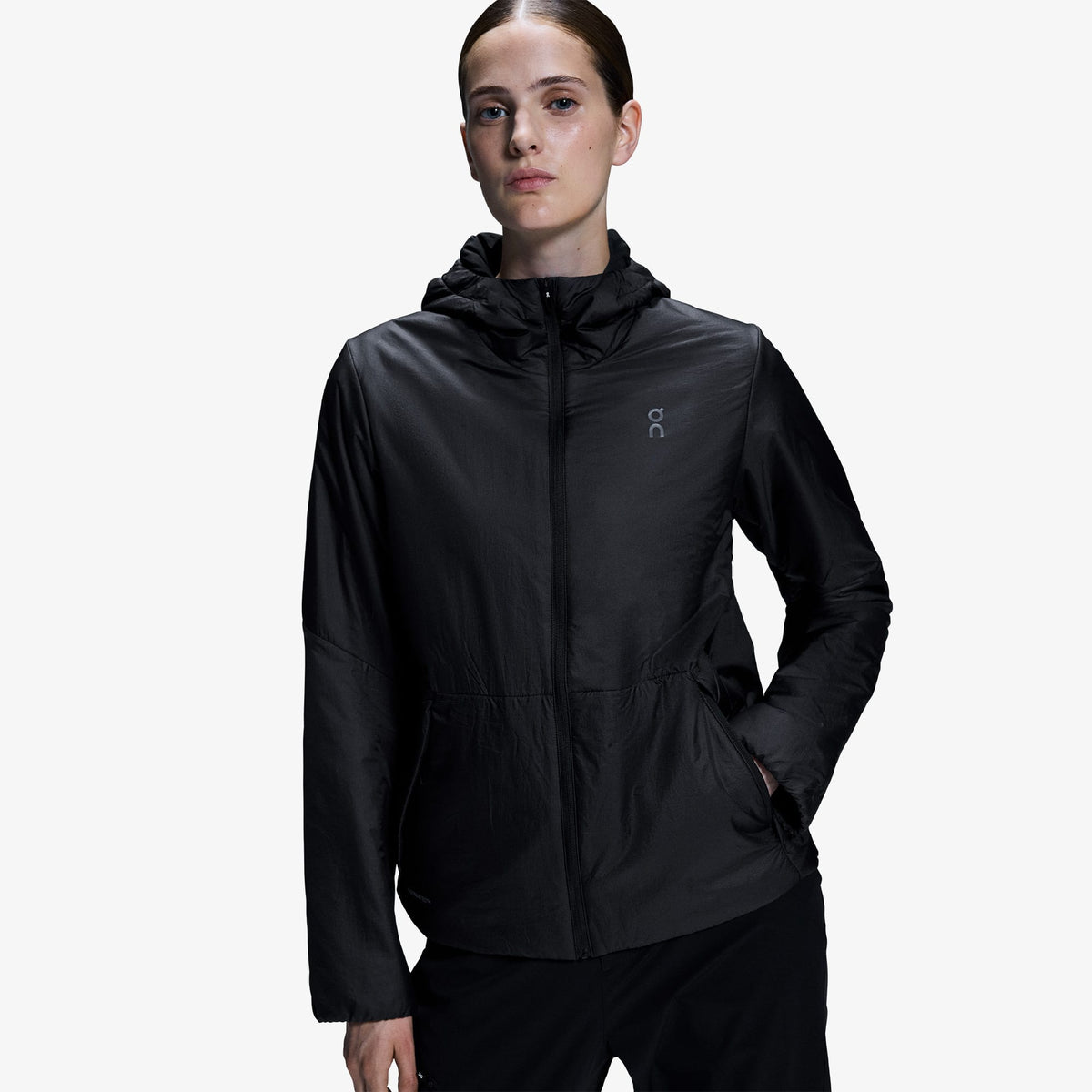 On Trek Insulated Kadın Siyah Koşu Ceketi