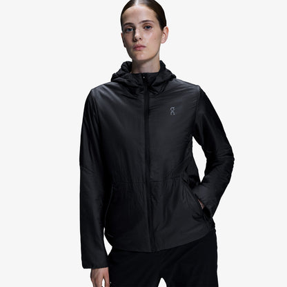 On Trek Insulated Kadın Siyah Koşu Ceketi