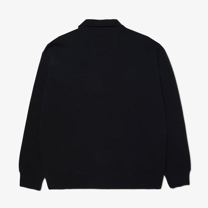 Huf Big Block 1/4 French Terry Zip Erkek Siyah Ceket