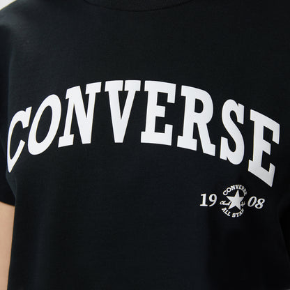 Converse Retro Chuck Kadın Siyah T-shirt