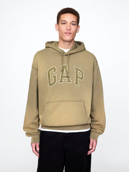 Yeşil Vintage Soft Oversize Gap Logo Sweatshirt